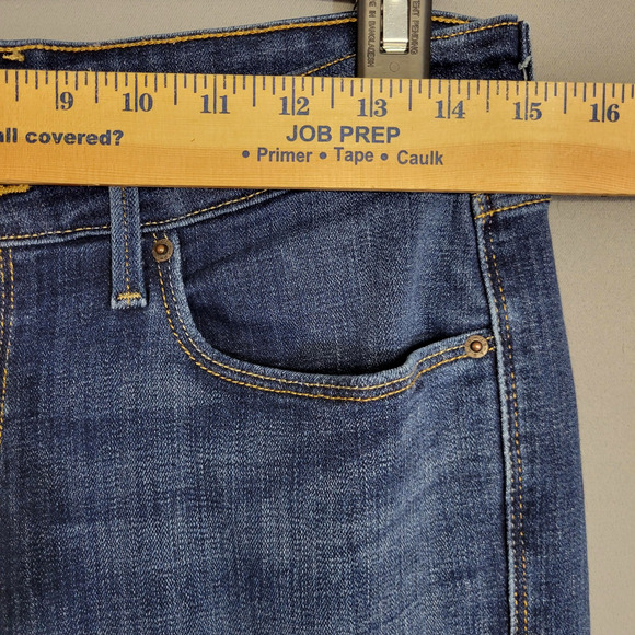 Levis Jeans Womens 10 Blue Mid Rise Skinny Denim 5 Pocket Zip Fly Classic Dark - Picture 8 of 15